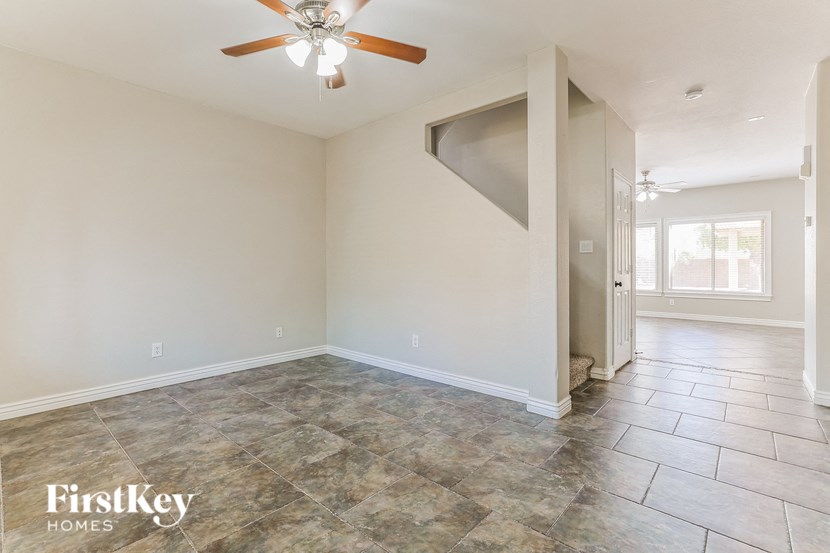 the living room is clean and ready for us to move in