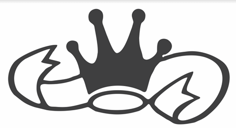a crown on top of a pair of glasses
