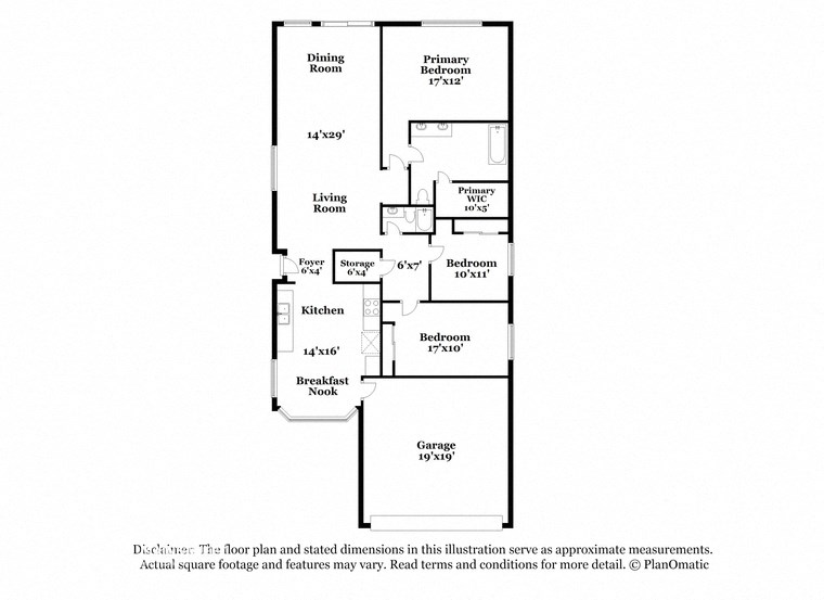 the floor plan for the apartment
