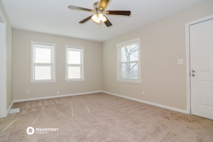 the spacious living room is clean and ready for you to use