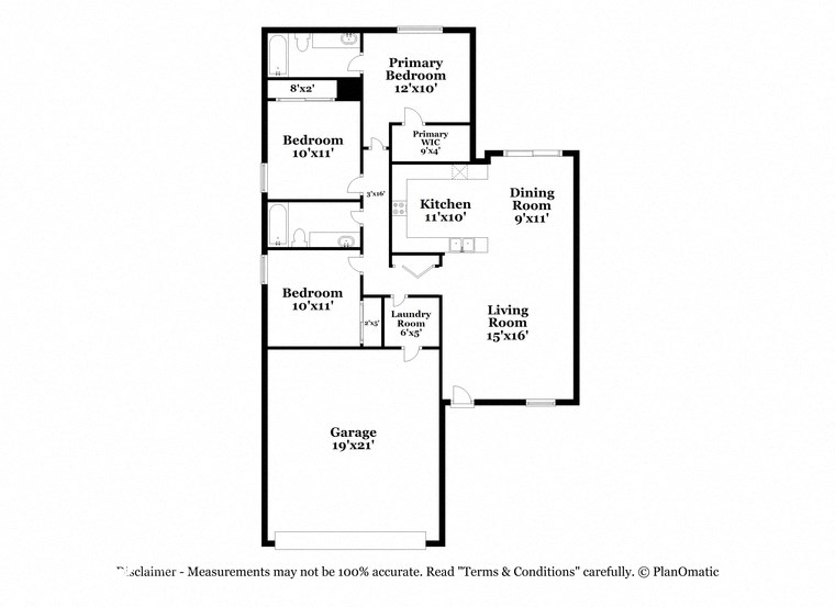 this is the floor plan for a bedroom apartment
