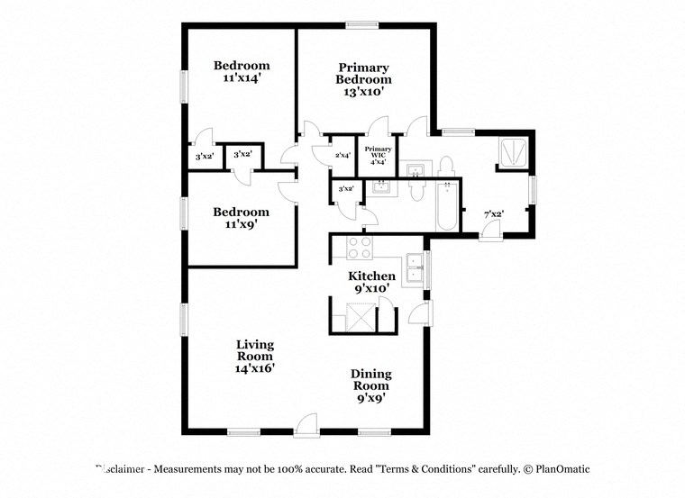 this is the floor plan for a bedroom apartment
