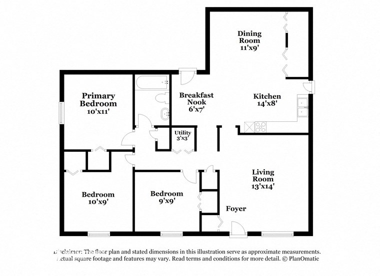 a floor plan of a house with a bedroom and a living room