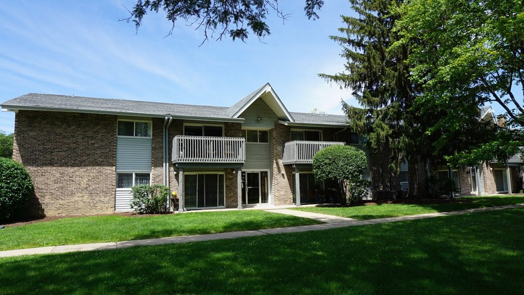 our apartments are located in a quiet neighborhood with lush green grass