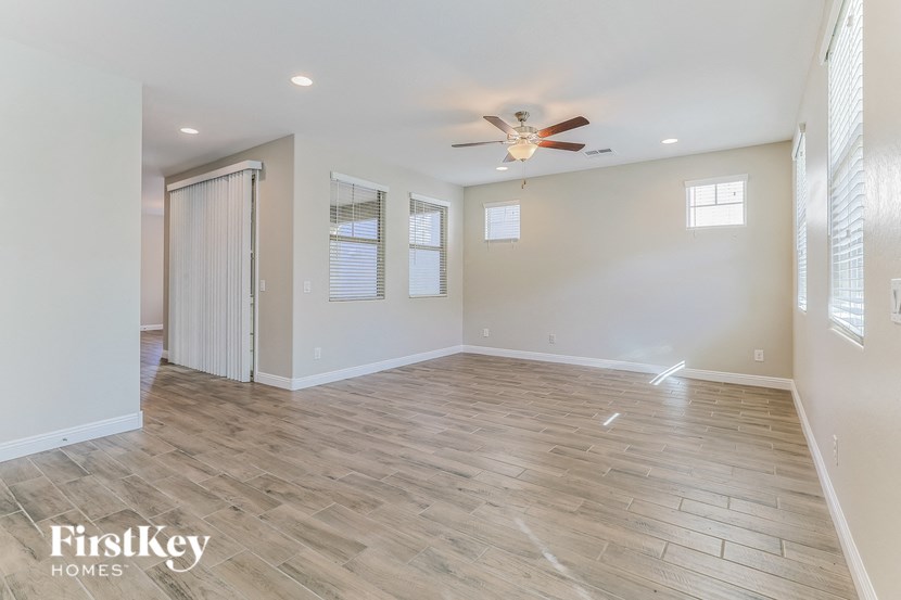 the living room is clean and ready for the family to enjoy