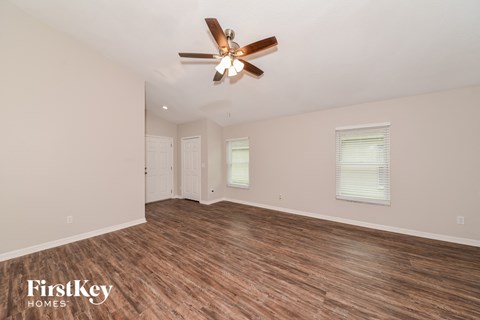 the living room is clean and ready for the guests to use