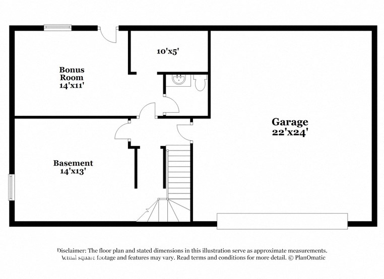 the schematic diagram of the floor plan for the first floor of the house