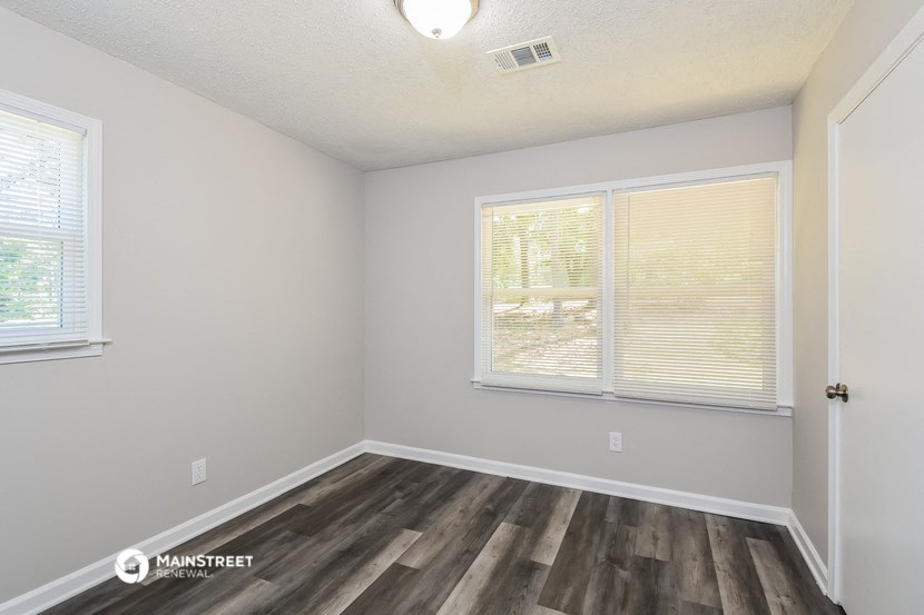 the spacious living room of our studio apartment at university estates in saint louis
