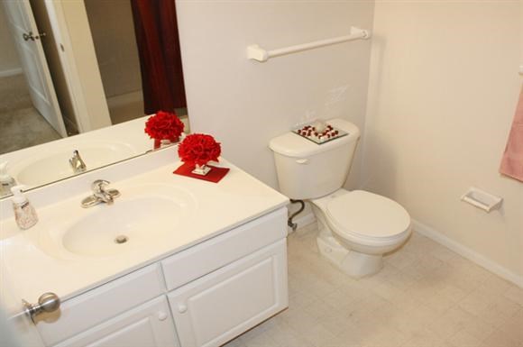 a bathroom with a toilet and a sink and a mirror