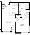 1 Bedroom 1 Bath 2D Floorplan 1 Bedroom 1 Bath 2D Floorplan-Legacy Apartments, Pittsburgh, PA 15219