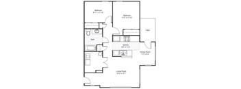 2 Bedroom Garden
