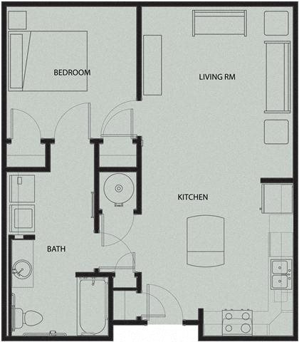 Floor Plans Of North Sarah Apartments In St Louis Mo