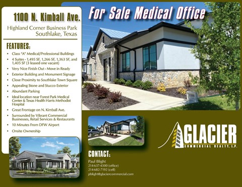 a flyer template for a real estate sales brochure for sale medical office
