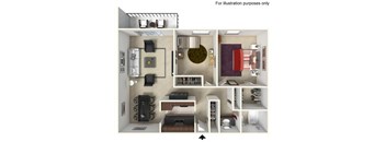 2 bedroom 1 bath