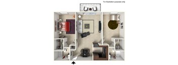 2 bedroom 2 bath