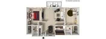 2 bedroom 2 bath