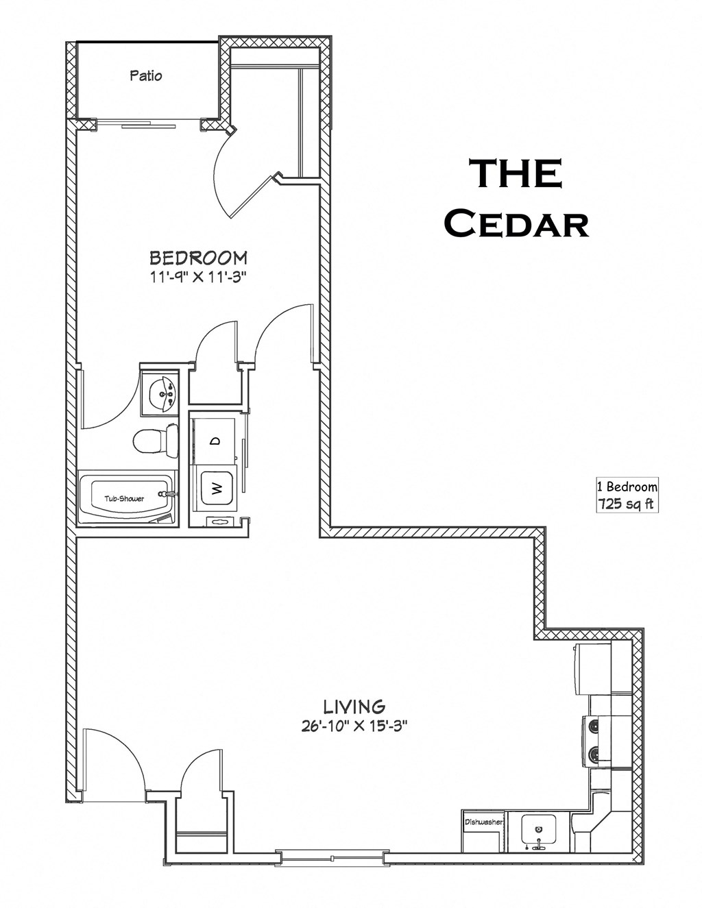 the floor plan of the cedar floor plan