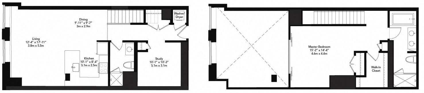 1 Bed/2 Bath-a20g