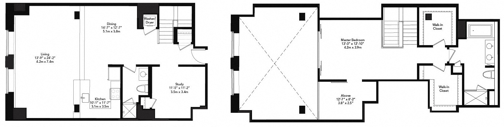 1 Bed/2 Bath-a20j