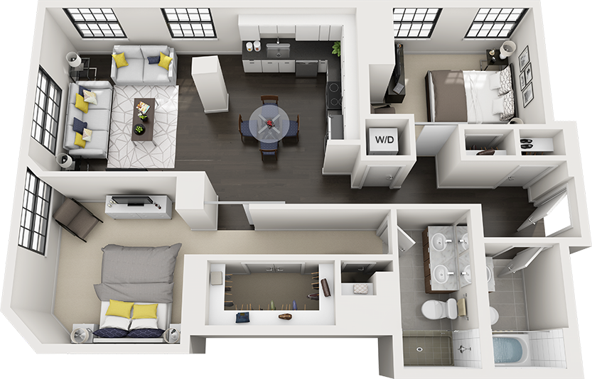 2 Bed/2 Bath-b20c