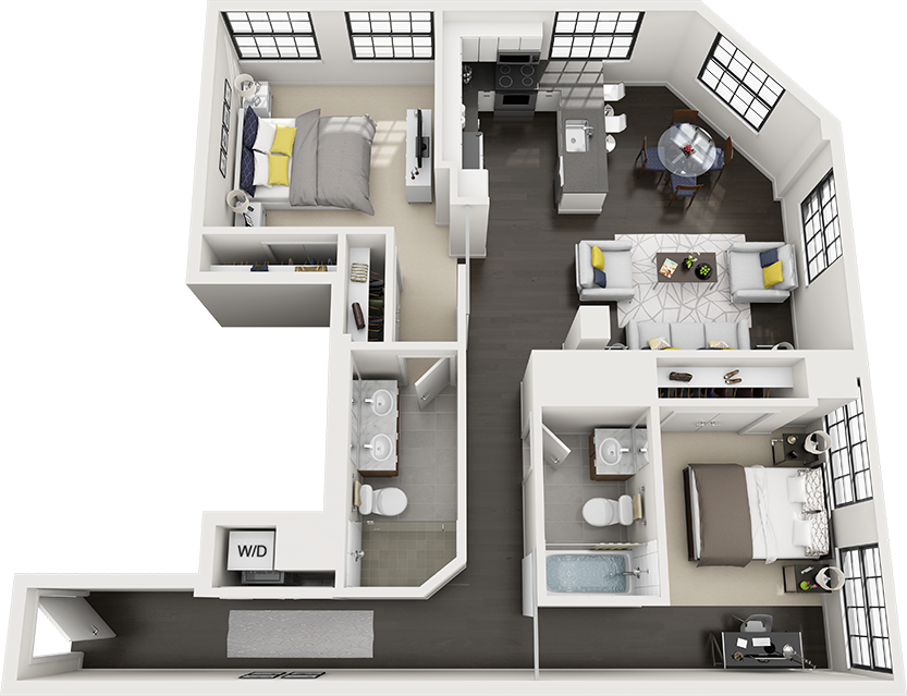 2 Bed/2 Bath-b20g