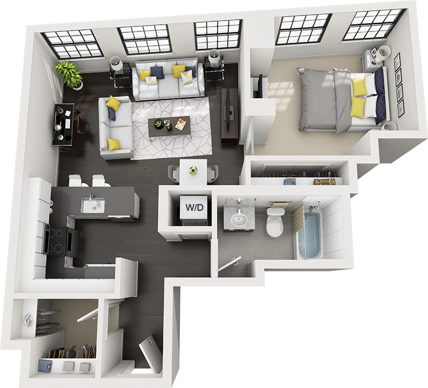 1 Bed/1 Bath-a10b