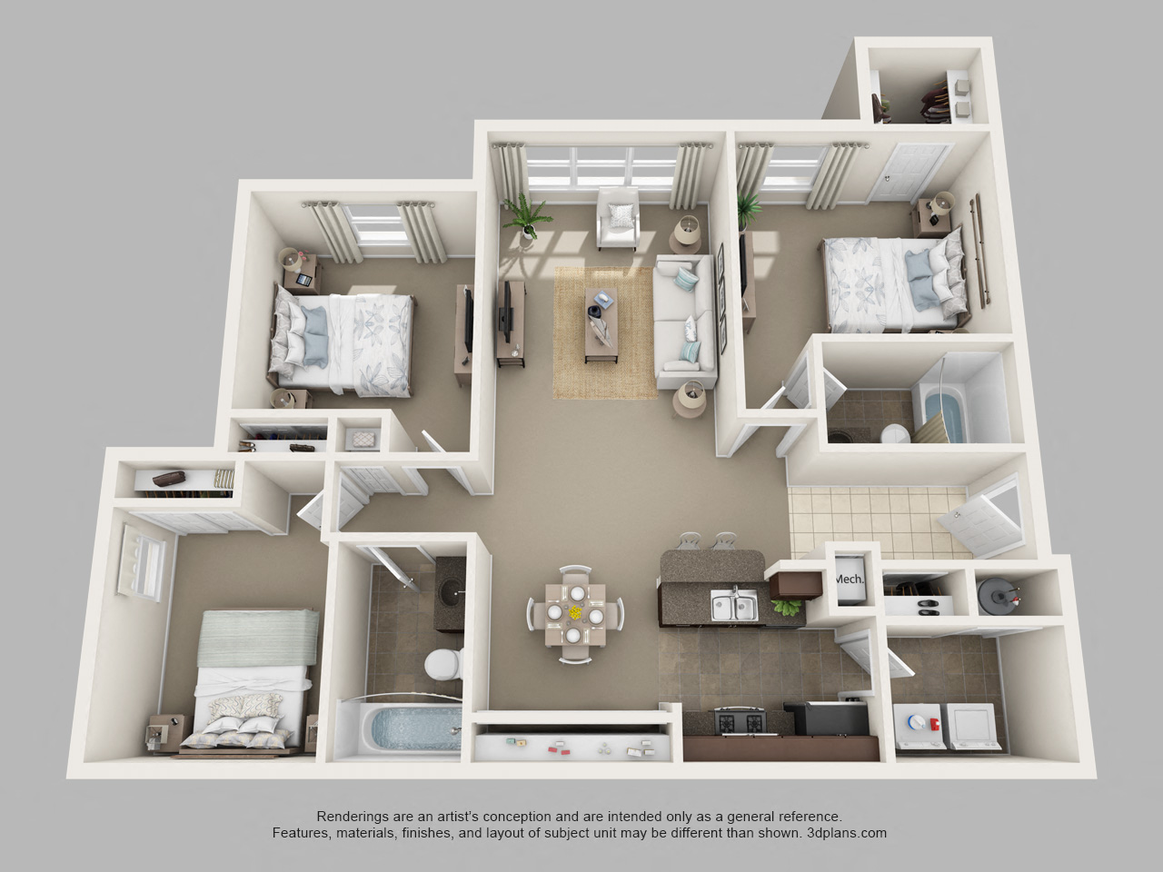 Three bedroom