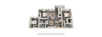 Three Bedroom Two Bath Floor Plan