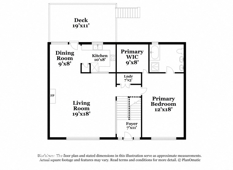 a floor plan of a house with a bedroom and a living room
