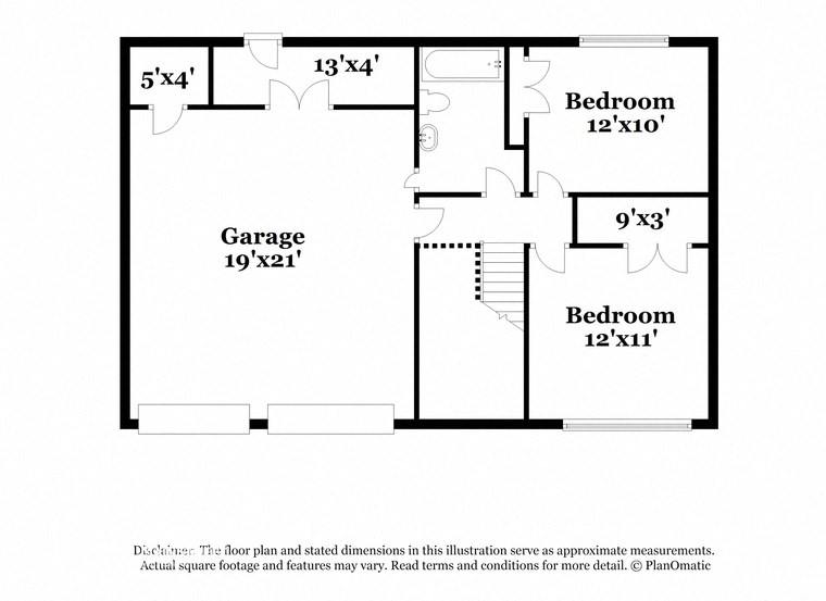 the floor plan of the lower level of the house