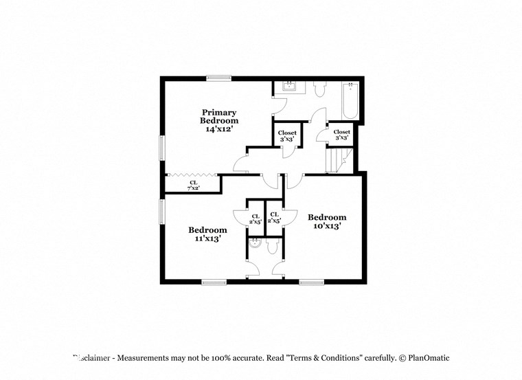 this is the floor plan for a bedroom apartment