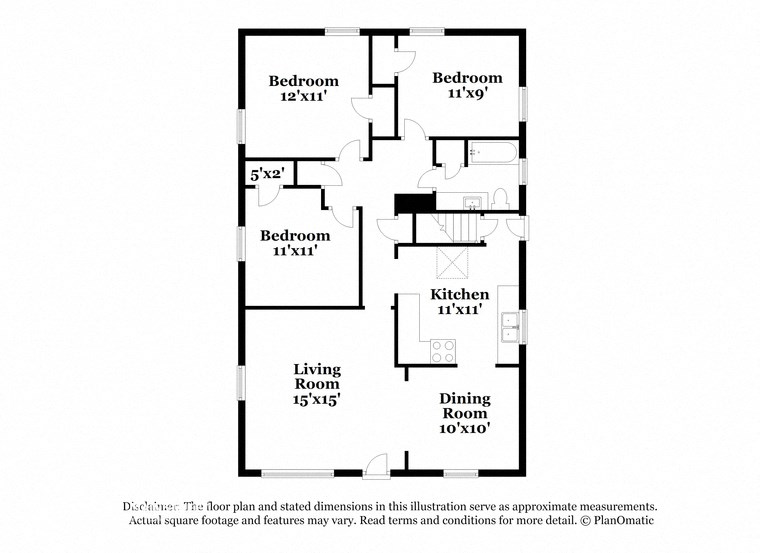 this is the floor plan for a bedroom apartment