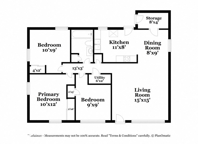 a floor plan of a house with a bedroom and a living room