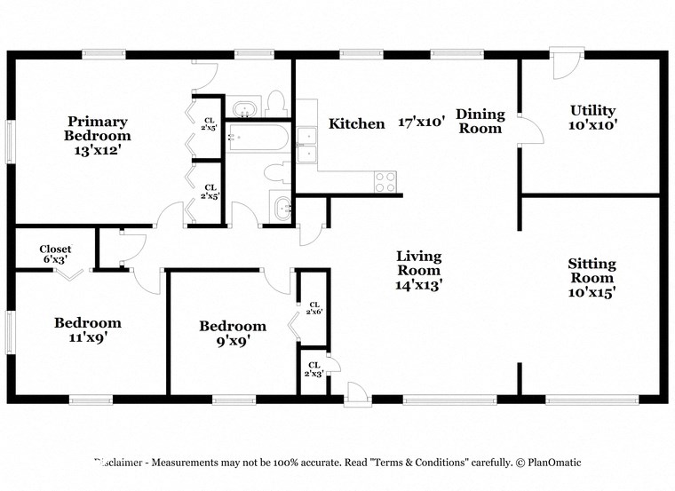 a floor plan of a house with a bedroom and a living room