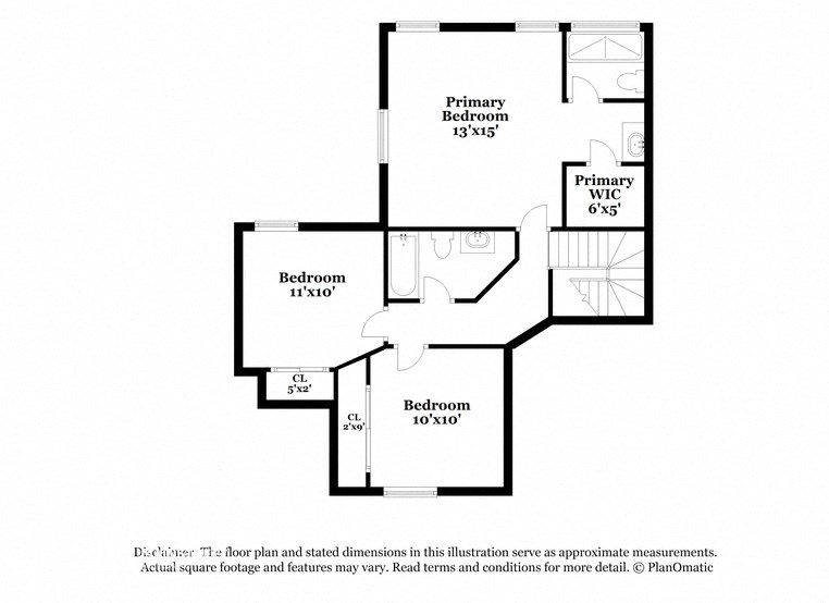 this plan is an approximation of our floor plan and may differ from ours