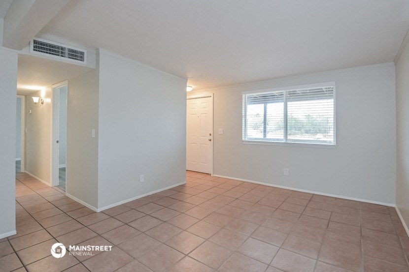 the living room and dining room are spacious and ready for you to use