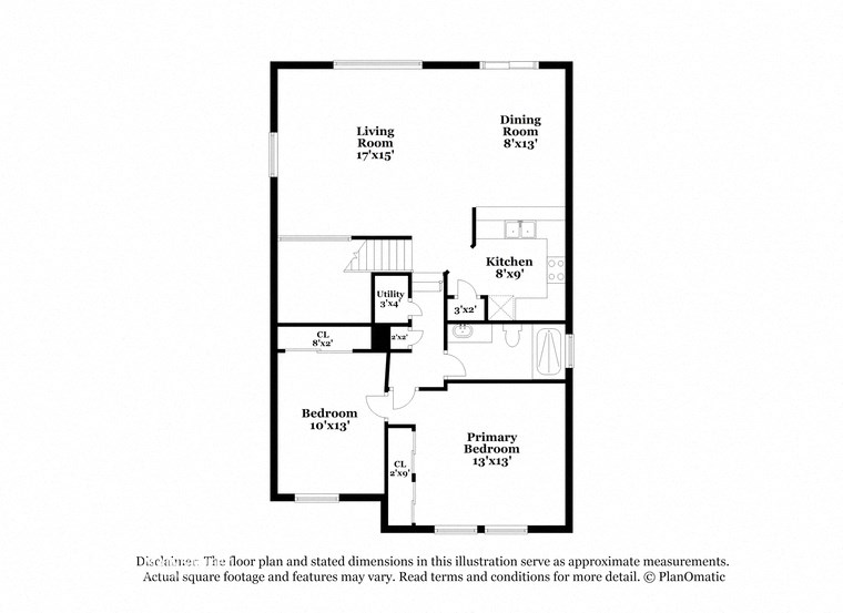 this diagram shows the floor plan for the apartment