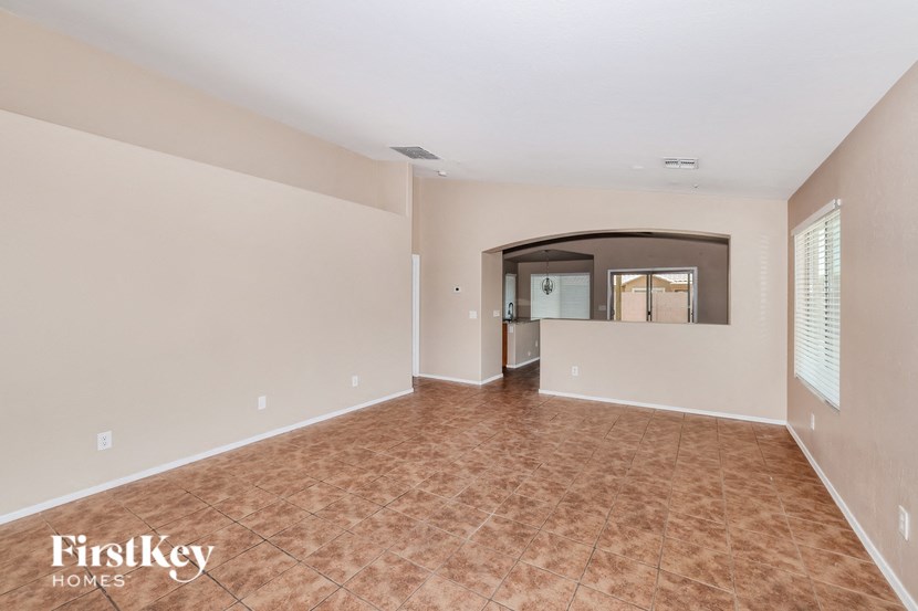 the living room and dining room are spacious and open to the kitchen