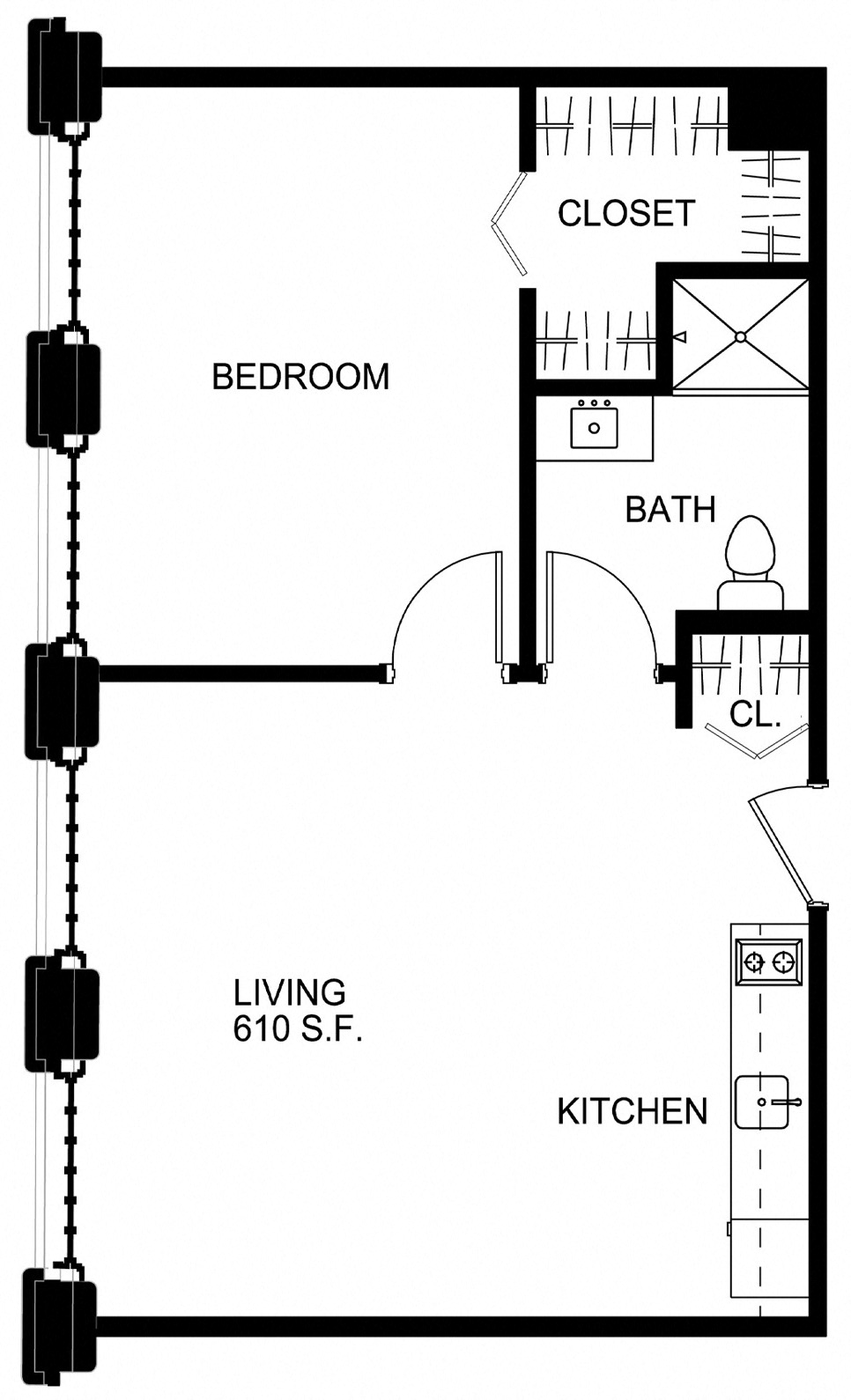1 Bed/1 Bath-S A23
