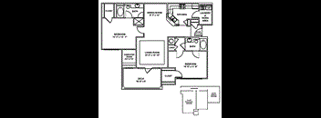 2 Bed 2 Bath Downstairs Deck