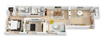 2 Bedrooms, 2 Bathrooms