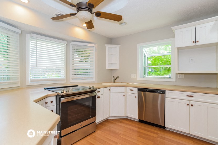the kitchen is clean and ready for us to use