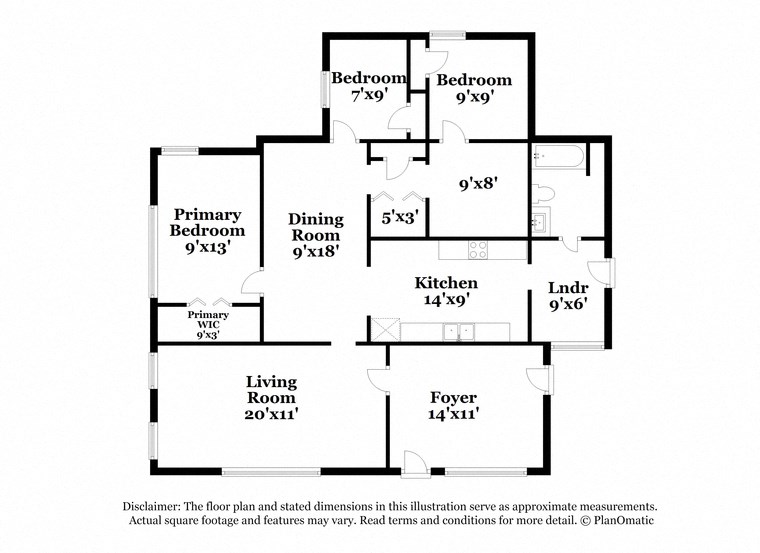 a floor plan of a house with bedrooms and a living room