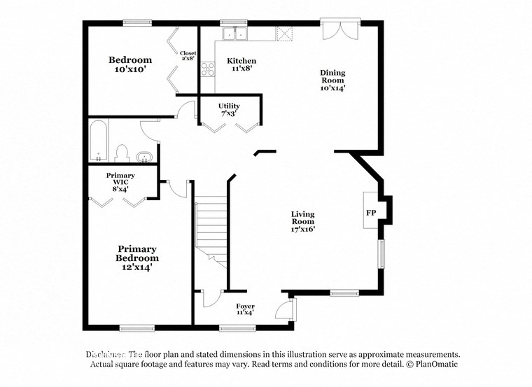 this is the floor plan of a hypothetical house with roommates