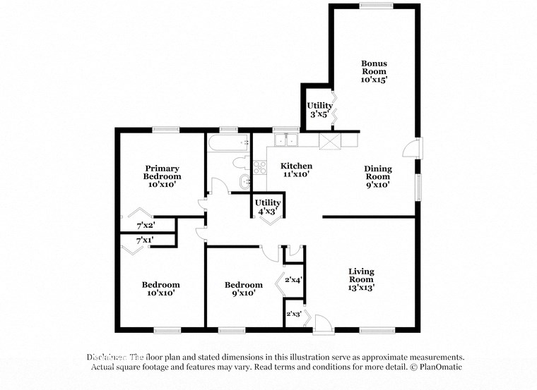 the schematic diagram of the house showing the floor plan