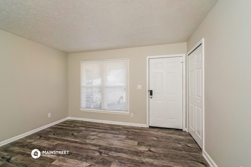 the living room of our studio apartment atrium