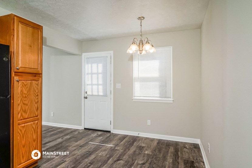 the spacious living room of our two bedroom apartment at university heights affordable housing