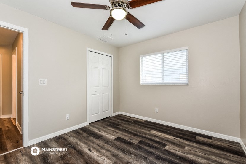 the bedroom of our studio apartment at