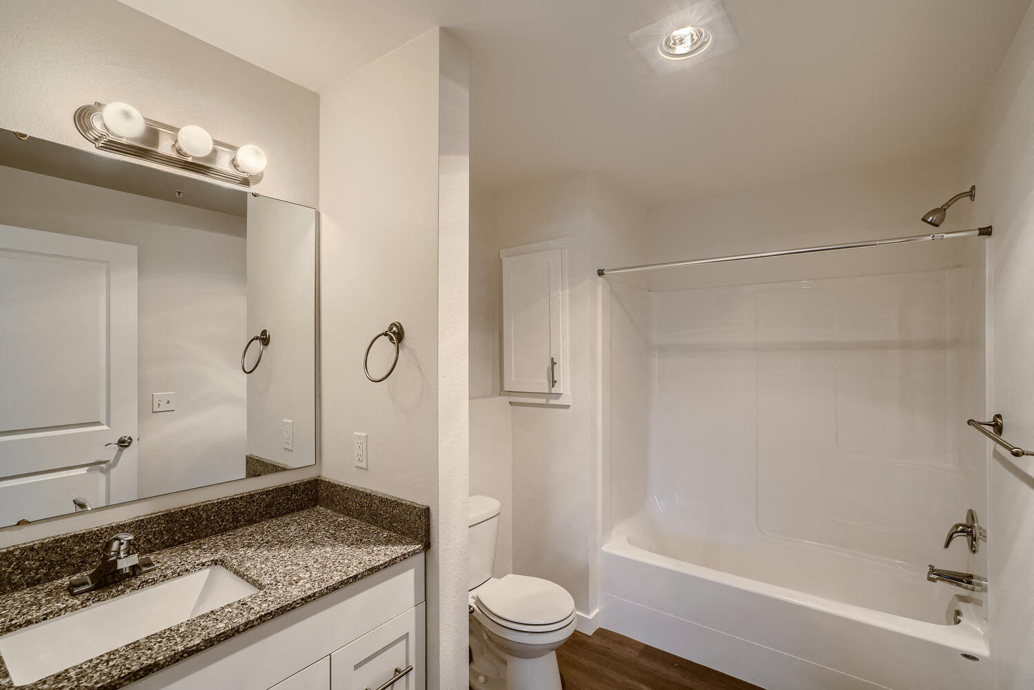A Typical Bathroom at Huntington Place Apartments
