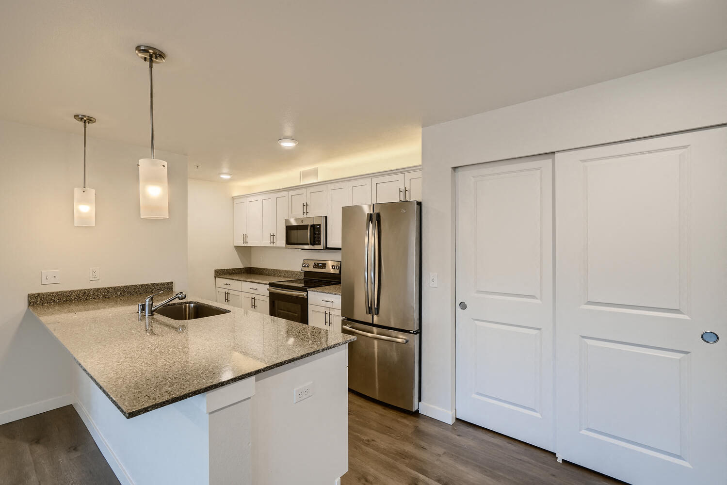 A Typical Kitchen at Huntington Place Apartments